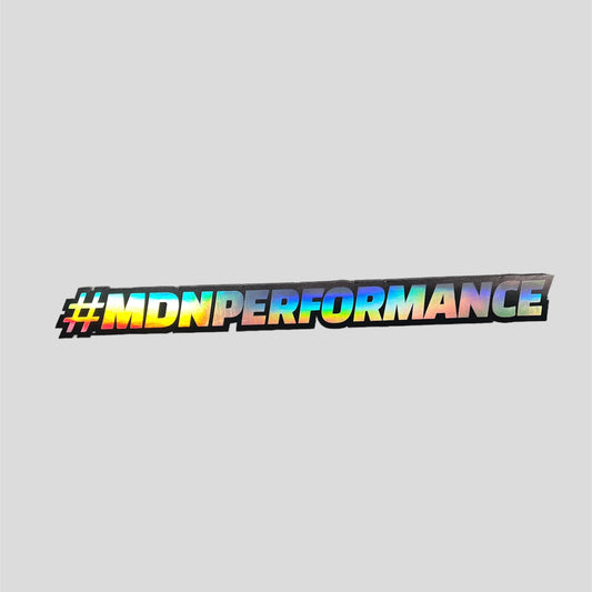 Stickers Holographique #MDNPERFORMANCE - Petit Format